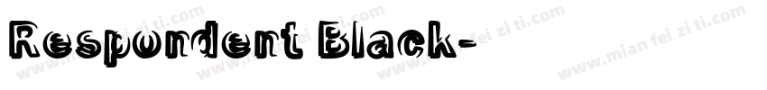 Respondent Black字体转换